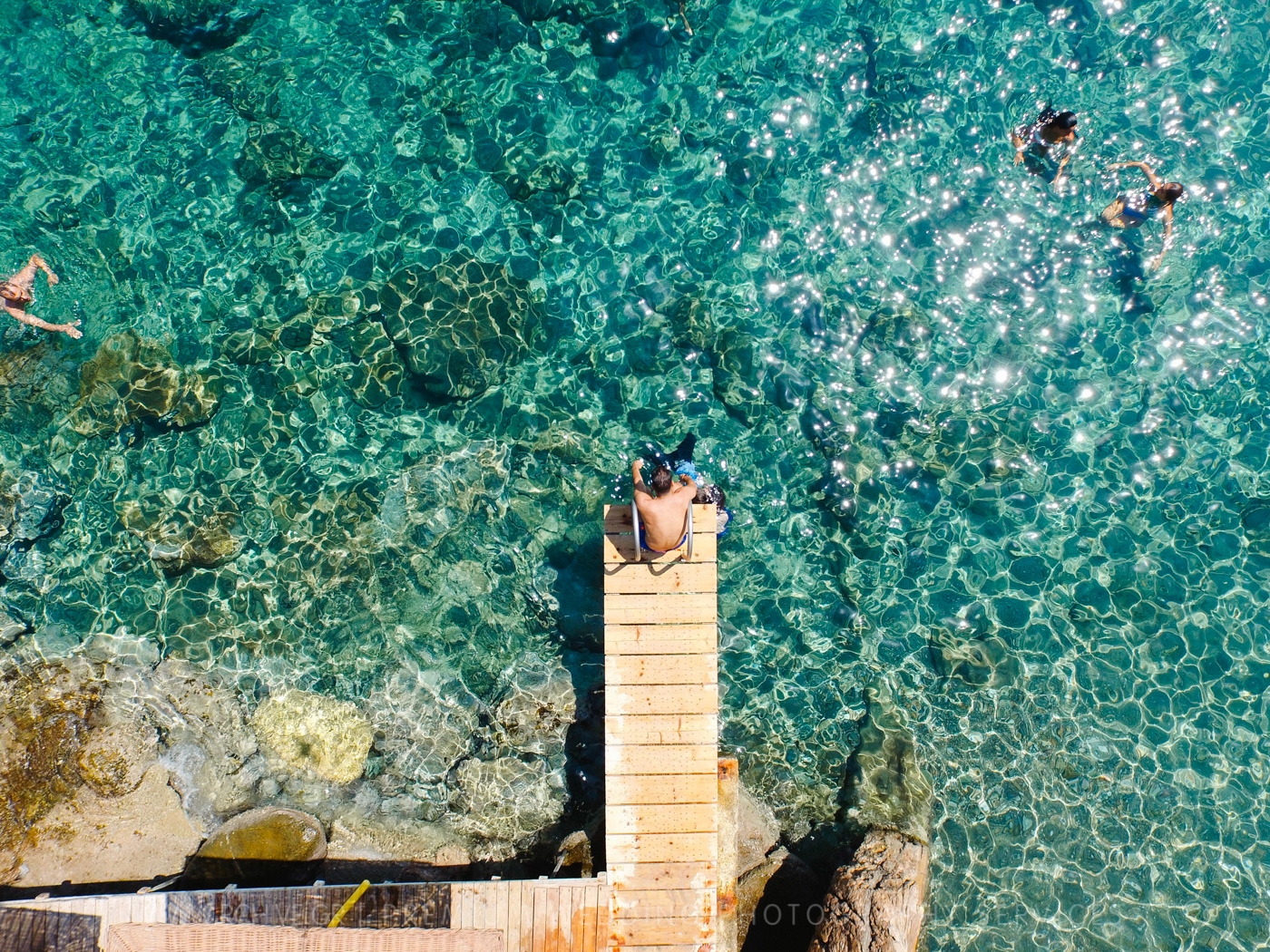 aerial wedding photography greece