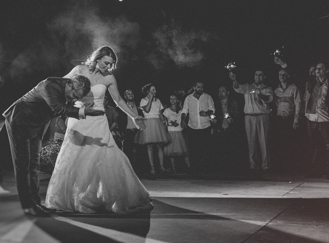 artistic wedding photograph