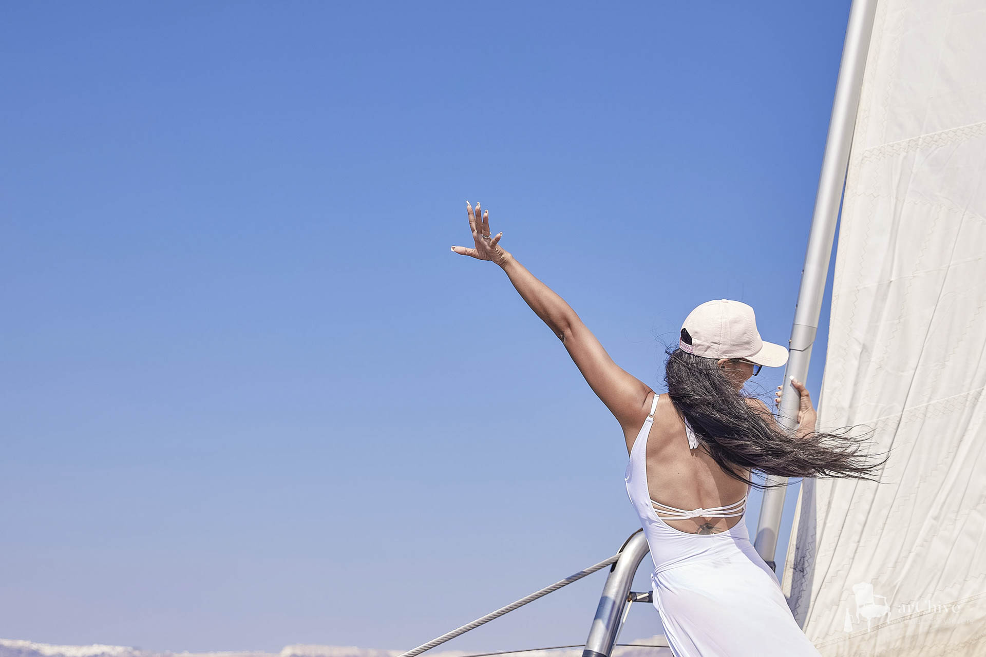 eloplement photography catamaran santorini