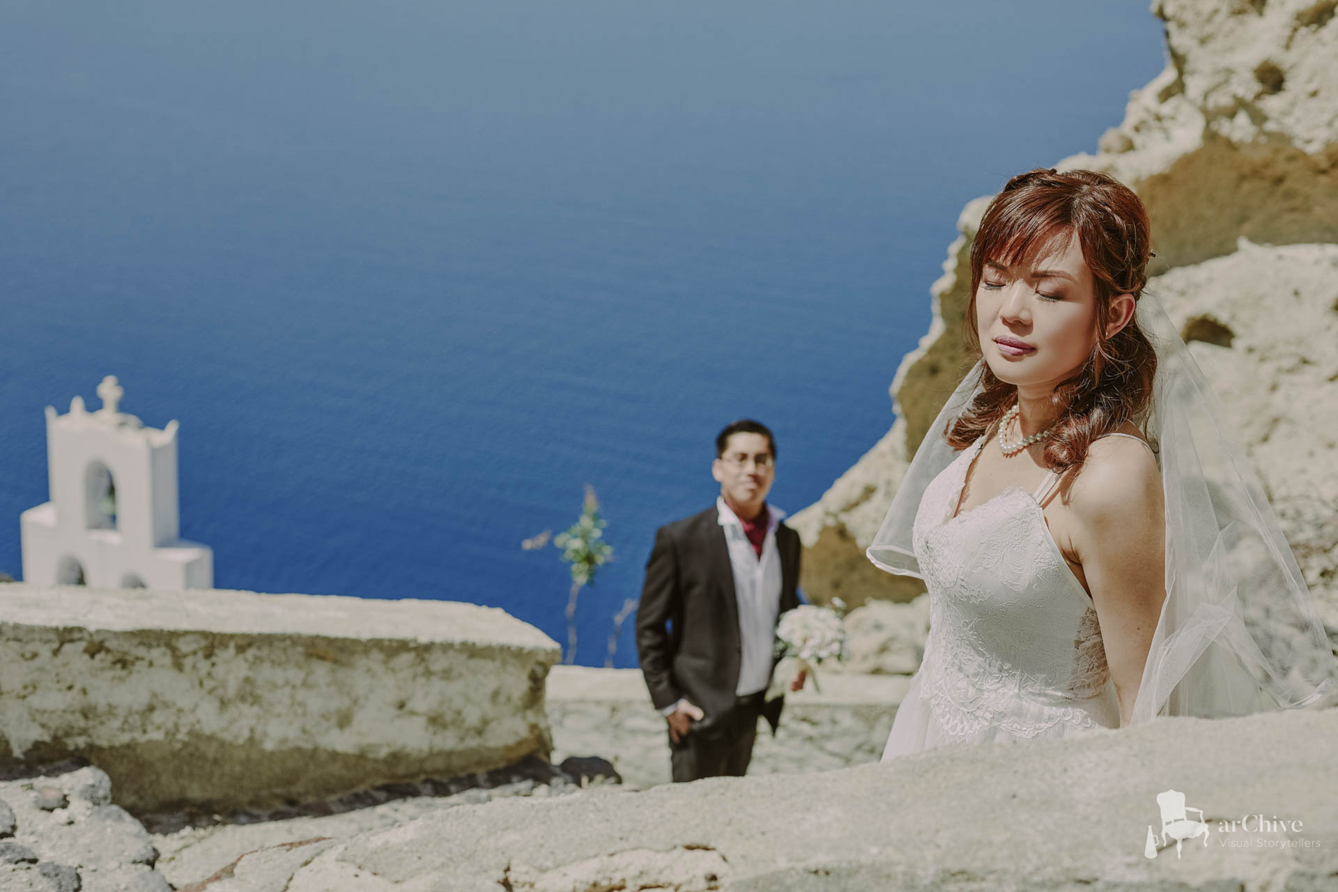 destination wedding photographer Santorini