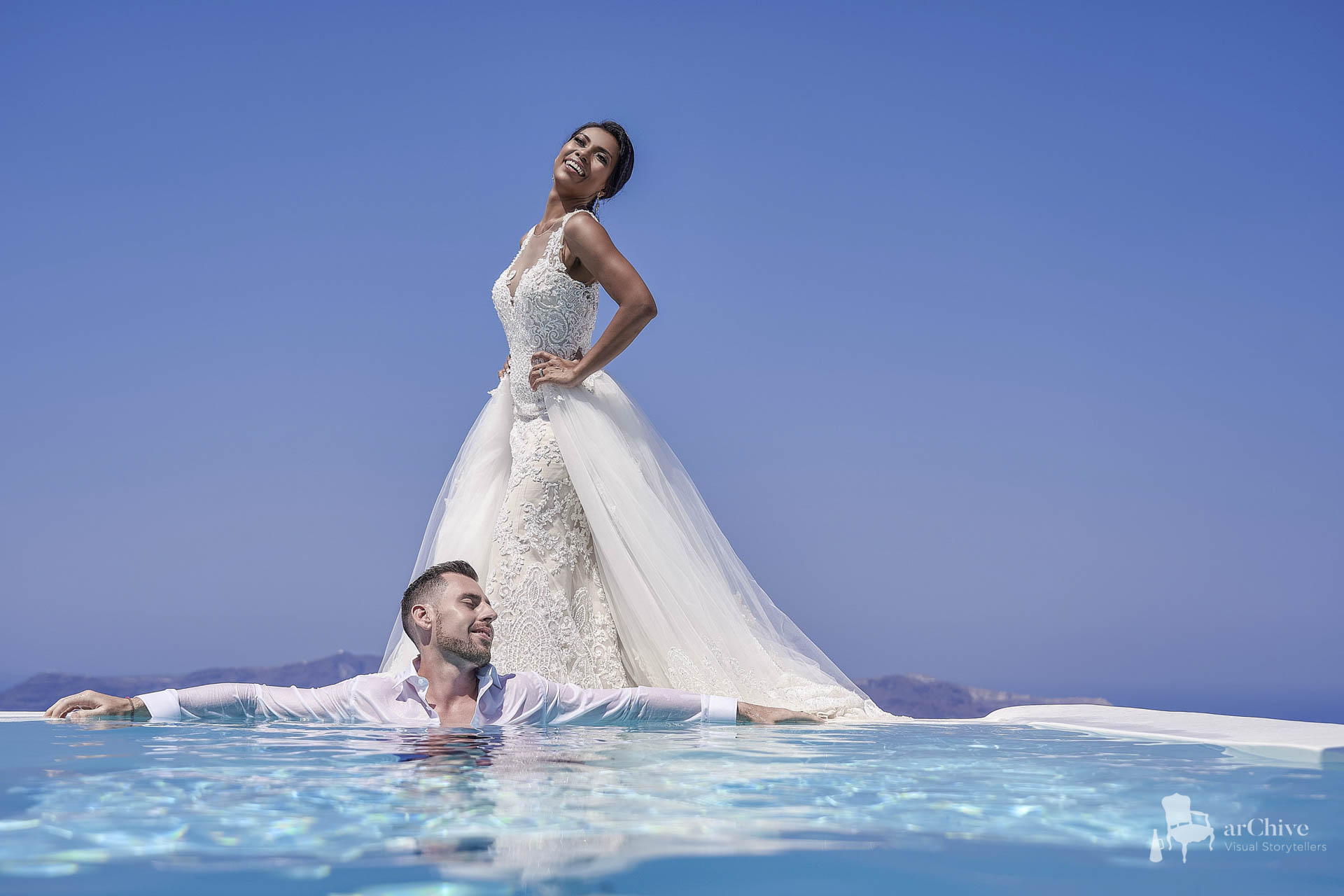 exclusive wedding photography Santorini